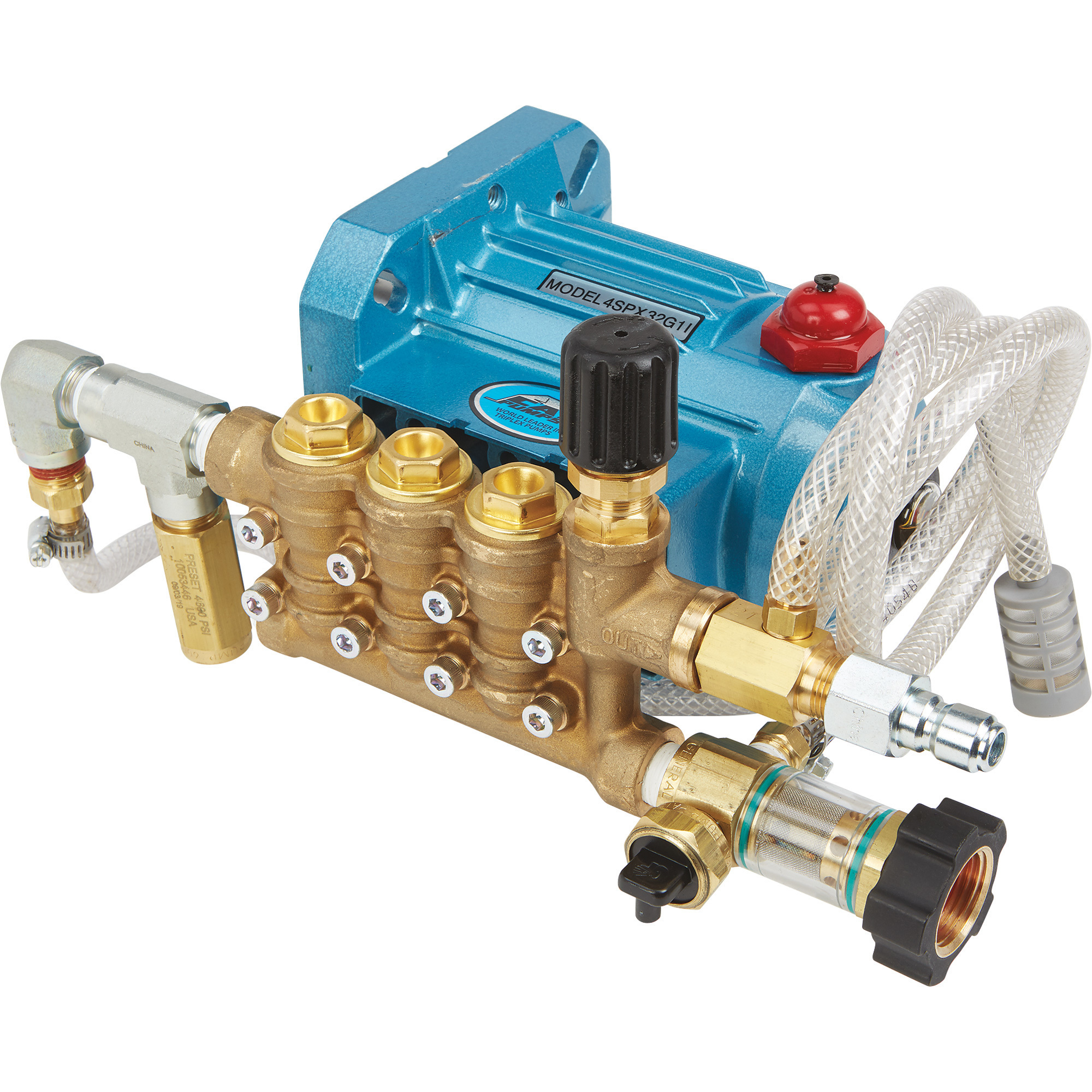 CAT Pressure Washer Pump Assembly, 3600 PSI, 3.0 GPM, Direct Drive, Gas, Model 4SPX32G1I